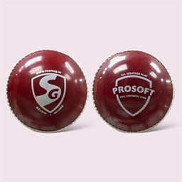 SG CRICKET BALL PROSOFT ALL WEATHER RED - 120g