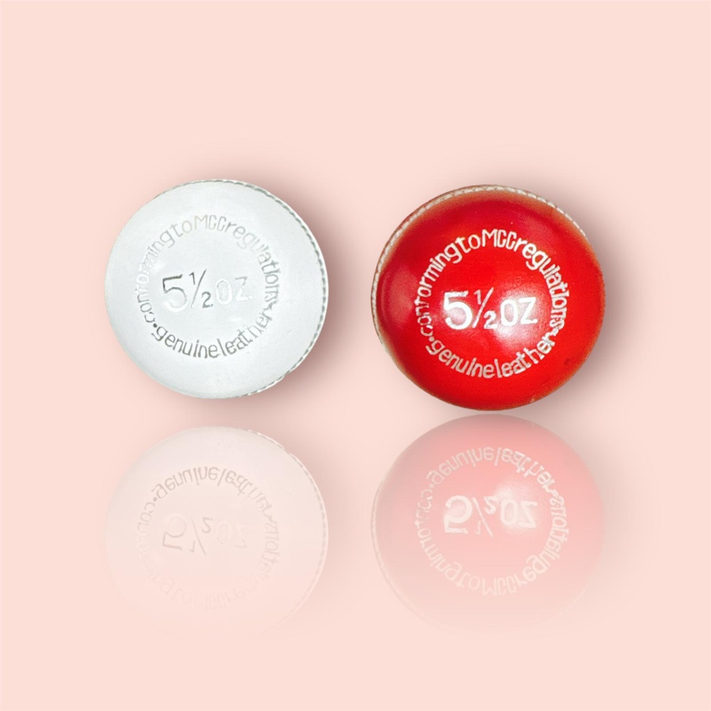 HILLRICH CRICKET PRATICE BALL RED AND WHITE 156G