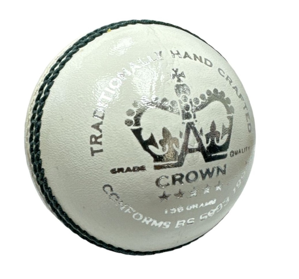 GRAY NICOLLS CRICKET BALL CROWN 5 STAR MENS WHITE - 156g
