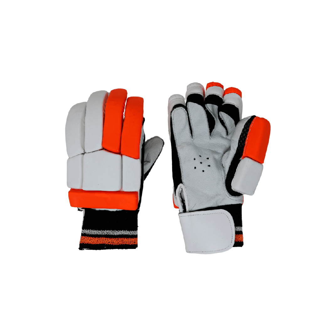 HILLRICH BATTING GLOVES ORANGE-WHITE ADULT-LH