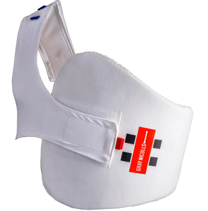 GRAY NICOLLS CRICKET UPPERBODY GUARD SENIOR PRO WHITE RIGHT-HAND
