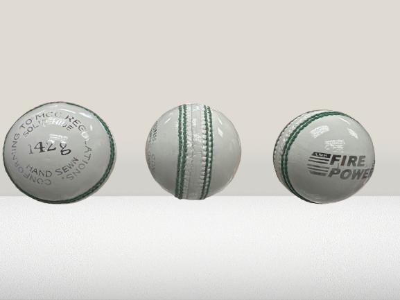 LMB FIREPOWER CRICKET BALL LEATHER WOMEN OUTDOOR WHITE 142G