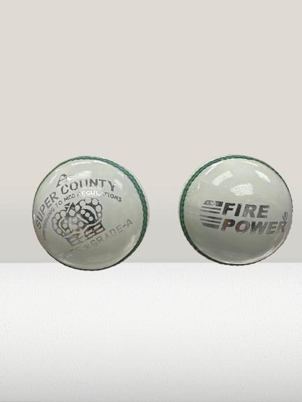 LMB FIREPOWER CRICKET BALL LEATHER SUPER COUNTY WOMEN GRADE A-WHITE 139G