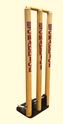 GRADDIGE CRICKET SPRING STUMPS METAL BASE W/BAILS 1 SIDE