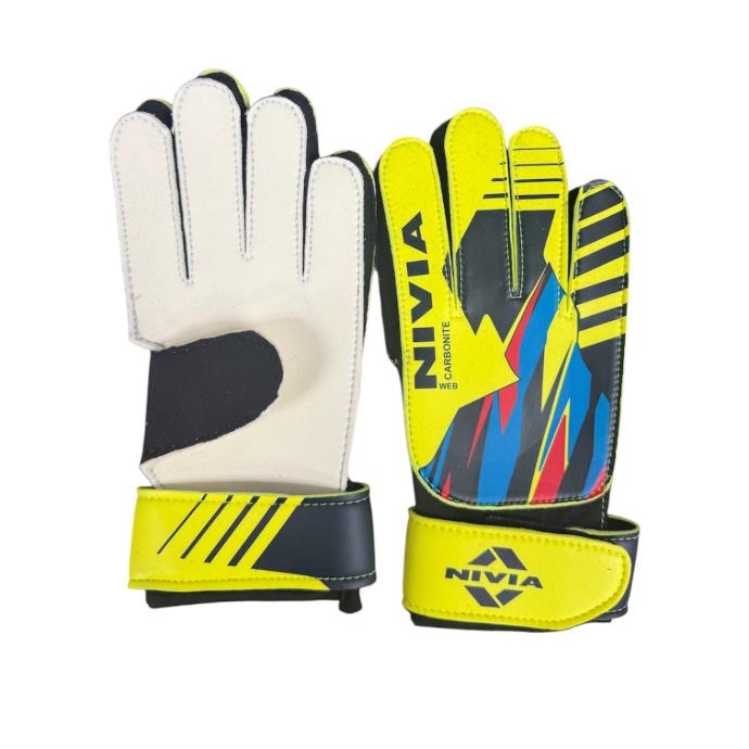 NIVIA WEB GOAL KEEPER GLOVES YELLOW