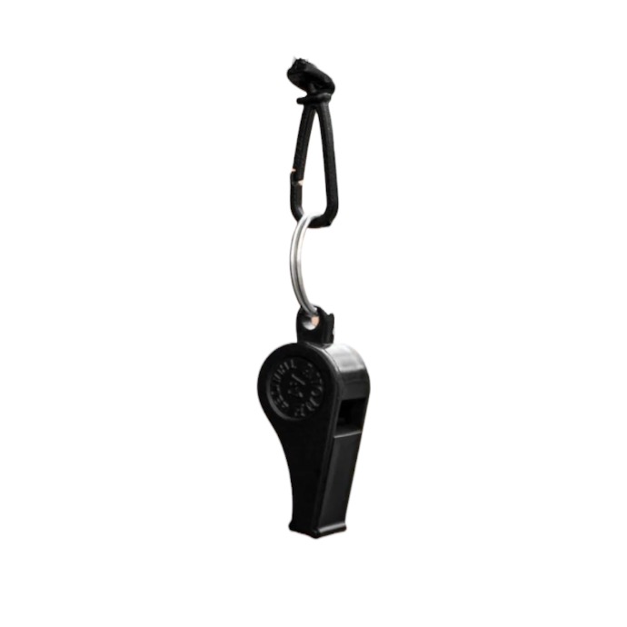 BSG SINGLE PLASTIC WHISTLE & LANYARD