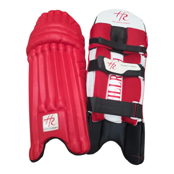 HILLRICH CRICKET BATTING LEG GUARD RED ADULT
