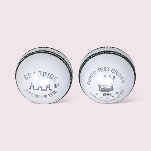 GRADDIGE CRICKET BALL SUPER TEST WHITE - 156g
