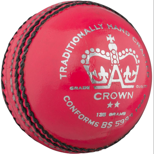 GRAY NICOLLS CRICKET BALL CROWN 2 STAR MENS PINK - 156g