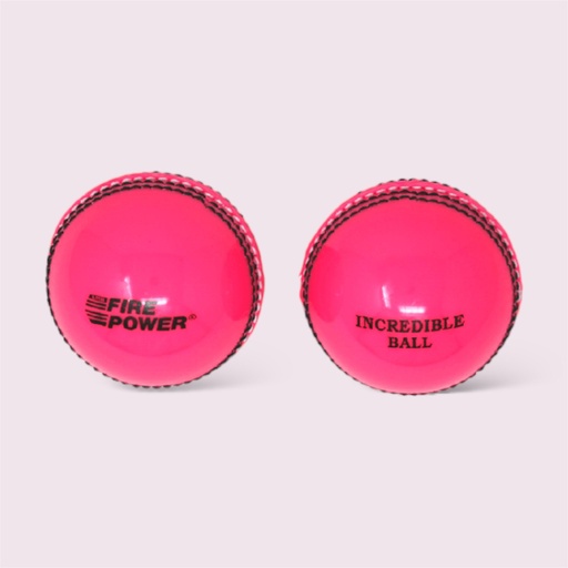 LMB FIREPOWER CRICKET BALL INCREDIBALL PVC 125g PINK