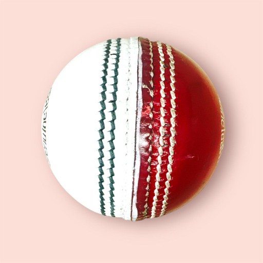 HILLRICH CRICKET BALL RED/WHITE PRATICE BALL 142G