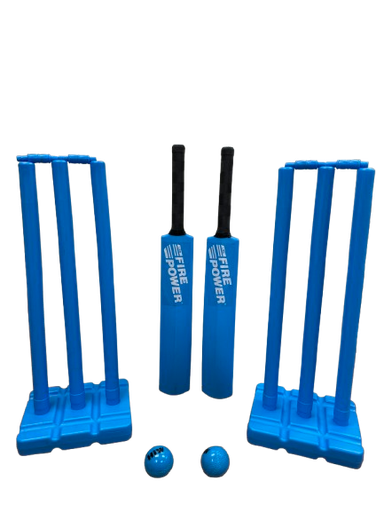 LMB FIREPOWER CRICKET SET PVC DOUBLE SIDE BLUE