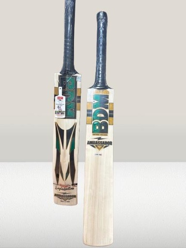 BDM Cricket Bat English Willow Ambassador SH